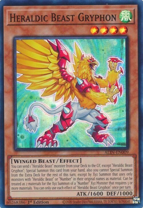 Heraldic Beast Gryphon (ALIN-EN009)  Super Rare