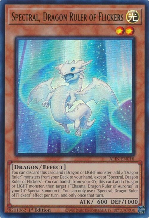 Spectral, Dragon Ruler of Flickers (ALIN-EN018)  Ultra Rare