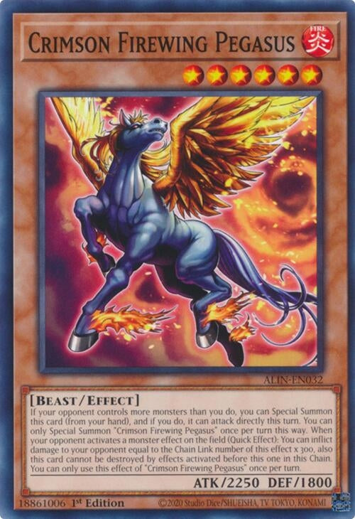 Crimson Firewing Pegasus (ALIN-EN032)  Common