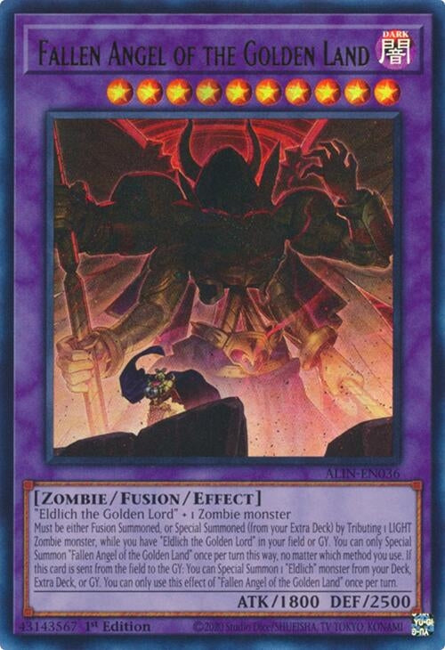 Fallen Angel of the Golden Land (ALIN-EN036)  Ultra Rare
