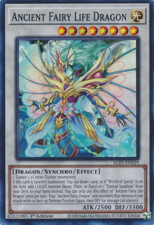 Ancient Fairy Life Dragon (ALIN-EN039)  Super Rare