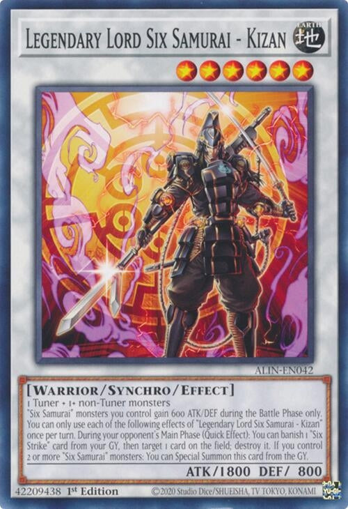 Legendary Lord Six Samurai - Kizan (ALIN-EN042)  Common
