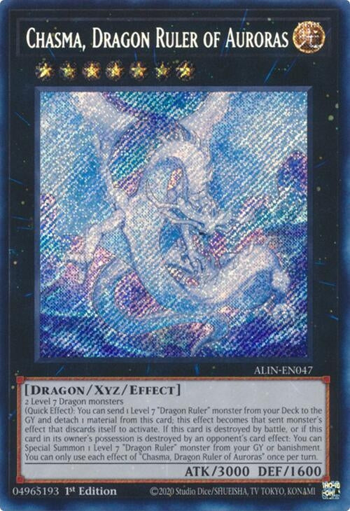 Chasma, Dragon Ruler of Auroras (ALIN-EN047)  Secret Rare