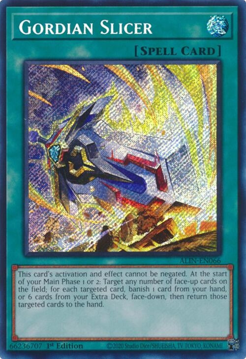 Gordian Slicer (ALIN-EN066)  Secret Rare