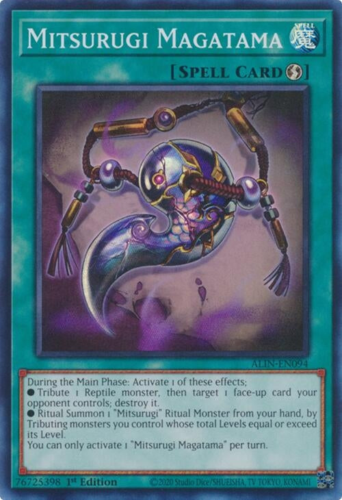 Mitsurugi Magatama (ALIN-EN094)  Super Rare