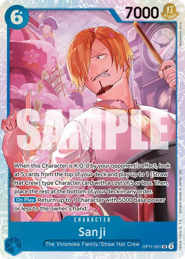 (OP11-051) Sanji - Super Rare