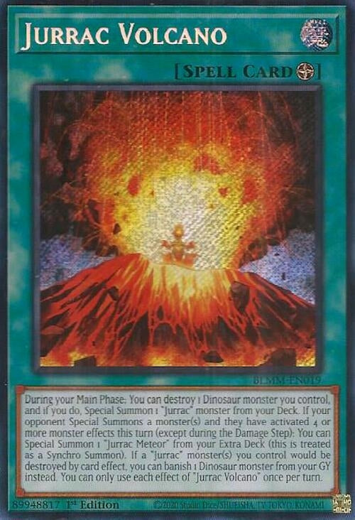 Jurrac Volcano (BLMM-EN019)  Secret Rare