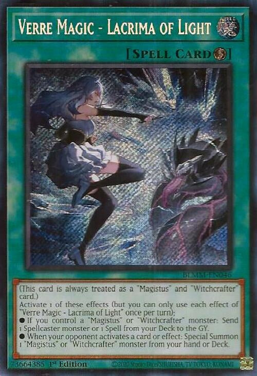 Verre Magic - Lacrima of Light (BLMM-EN046)  Secret Rare