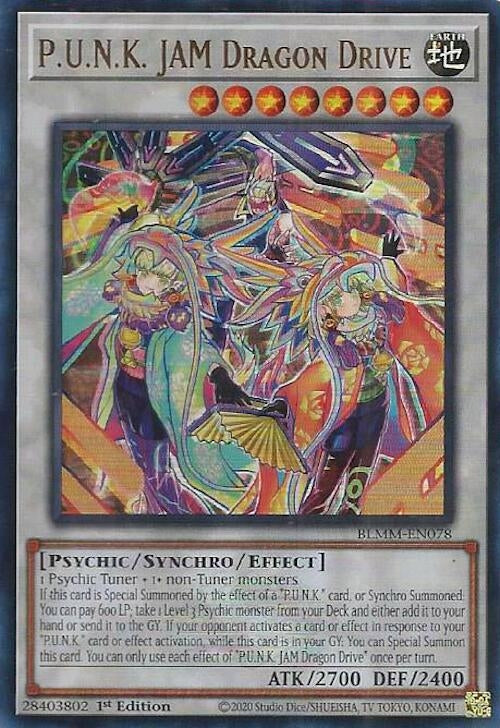 P.U.N.K. JAM Dragon Drive (BLMM-EN078)  Ultra Rare