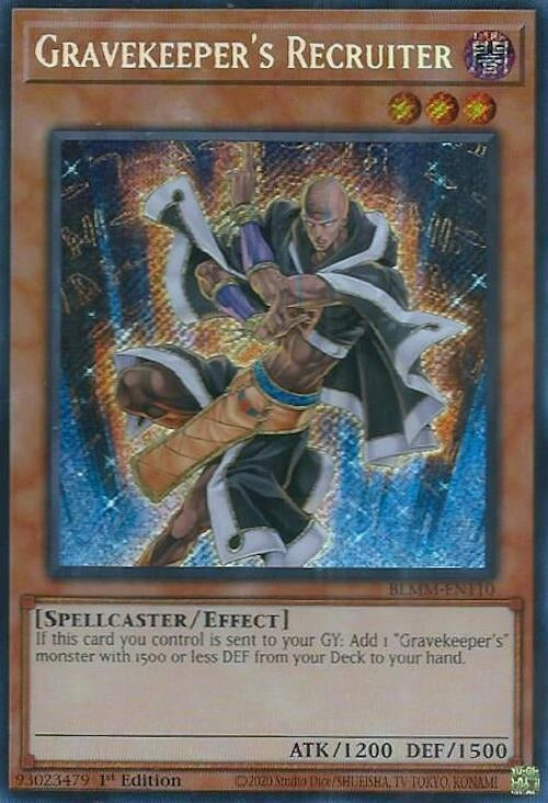 Gravekeeper's Recruiter (BLMM-EN110)  Secret Rare