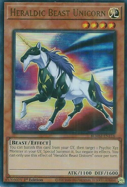 Heraldic Beast Unicorn (BLMM-EN116)  Ultra Rare