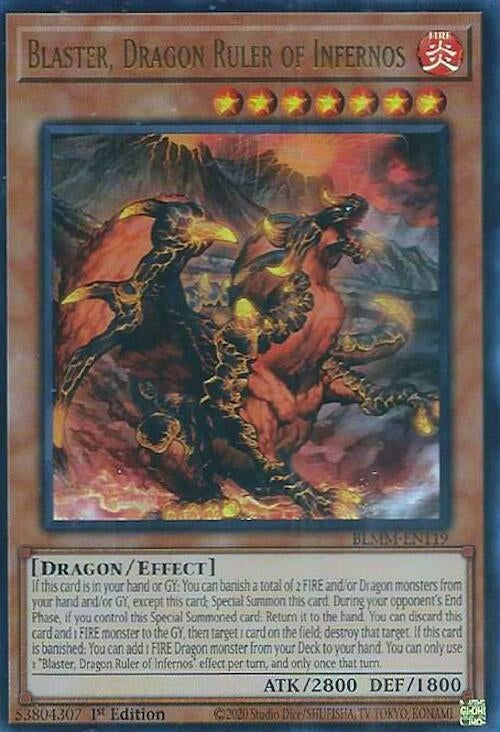 Blaster, Dragon Ruler of Infernos (BLMM-EN119)  Ultra Rare
