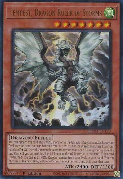 Tempest, Dragon Ruler of Storms (BLMM-EN120)  Ultra Rare