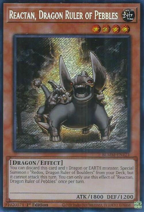 Reactan, Dragon Ruler of Pebbles (BLMM-EN121)  Secret Rare