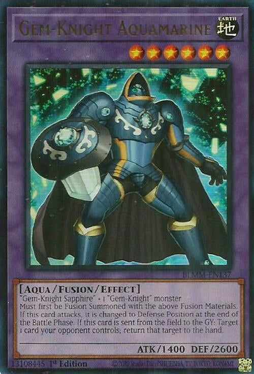 Gem-Knight Aquamarine (BLMM-EN137)  Ultra Rare