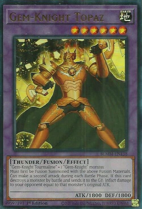 Gem-Knight Topaz (BLMM-EN138)  Ultra Rare