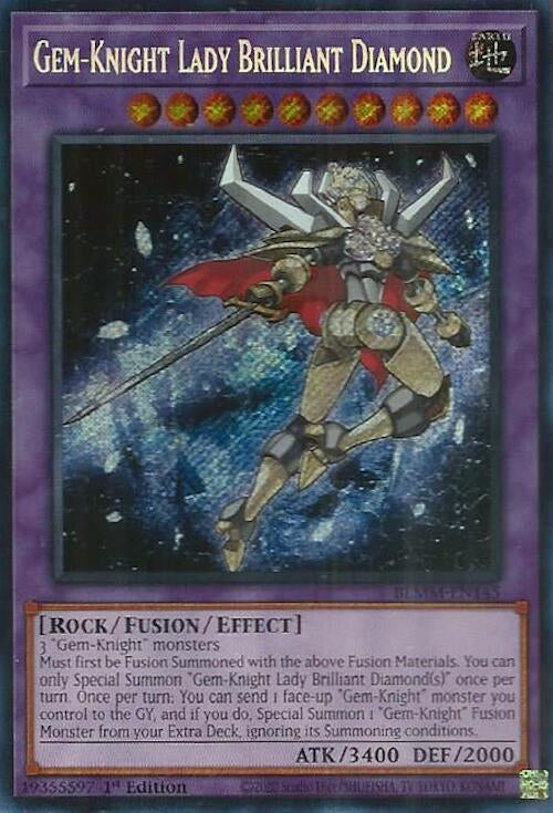 Gem-Knight Lady Brilliant Diamond (BLMM-EN145)  Secret Rare