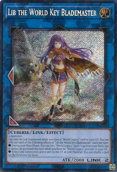 Lib the World Key Blademaster (BLMM-EN159)  Secret Rare