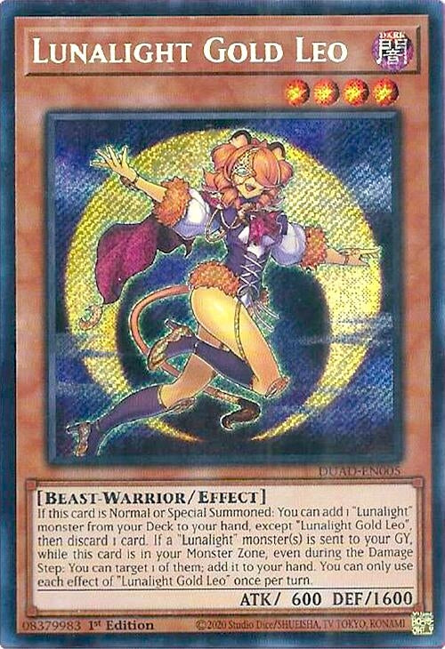 Lunalight Gold Leo (DUAD-EN005)  Secret Rare