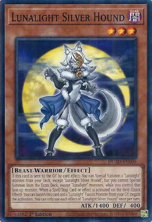 Lunalight Silver Hound (DUAD-EN006)  Common