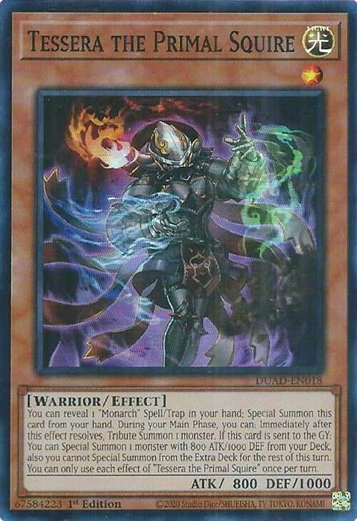 Tessera the Primal Squire (DUAD-EN018)  Super Rare