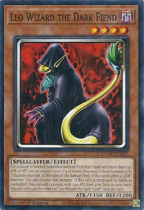 Leo Wizard the Dark Fiend (DUAD-EN027)  Common