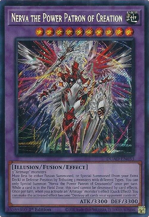 Nerva the Power Patron of Creation (DUAD-EN033)  Secret Rare