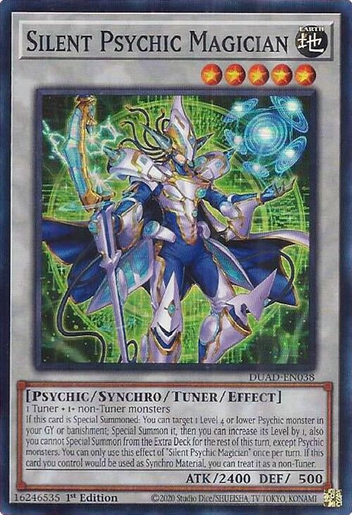 Silent Psychic Magician (DUAD-EN038)  Super Rare