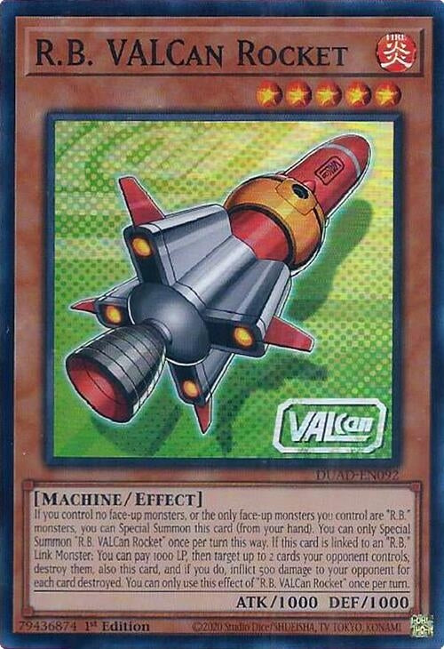 R.B. VALCan Rocket (DUAD-EN092)  Super Rare