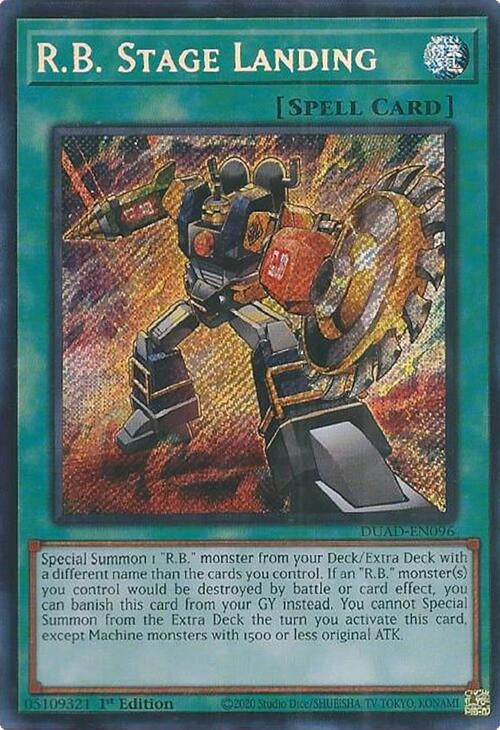 R.B. Stage Landing (DUAD-EN096)  Secret Rare
