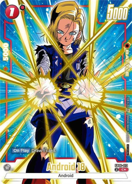 (FB07-013) Android 18 (Limited Pack 02) (Alternate Art) - Common