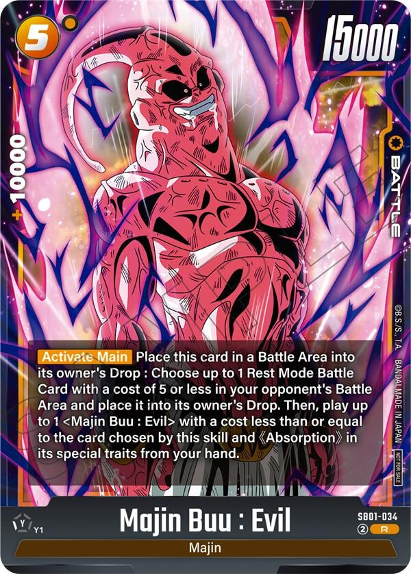 (SB01-034) Majin Buu : Evil (Limited Pack 02) - Rare