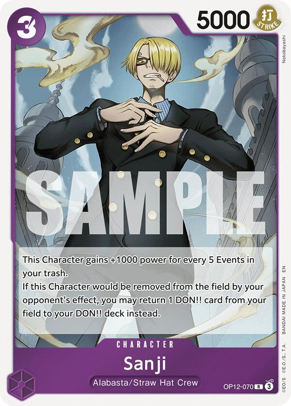 (OP12-070) Sanji - Rare