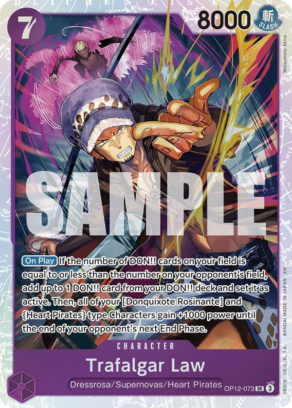 (OP12-073) Trafalgar Law - Super Rare