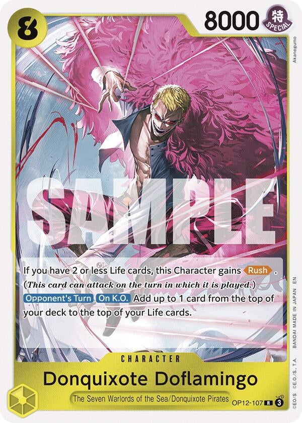 (OP12-107) Donquixote Doflamingo - Rare