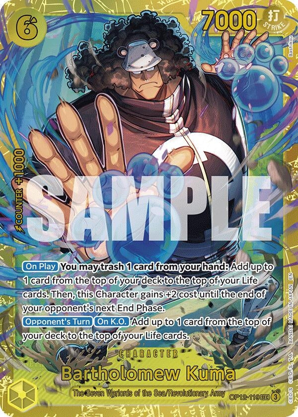 (OP12-119) Bartholomew Kuma - Secret Rare