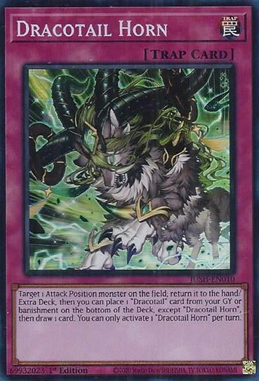 Dracotail Horn (Super Rare) (JUSH-EN010)  Super Rare