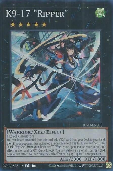 K9-17 "Ripper" (JUSH-EN035)  Super Rare