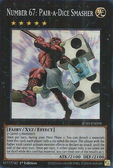 Number 67: Pair-a-Dice Smasher (Super Rare) (JUSH-EN058)  Super Rare
