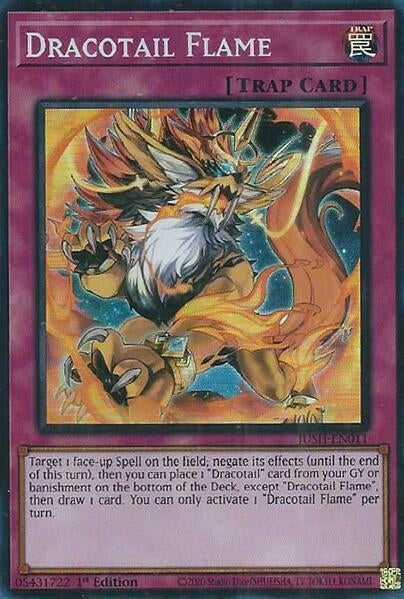 Dracotail Flame (Super Rare) (JUSH-EN011)  Super Rare