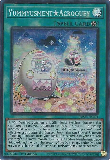 YummyusmentAcroquey (Super Rare) (JUSH-EN024)  Super Rare