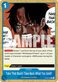(ST22-016) Take That Back!! Take Back What You Said!! - Common
