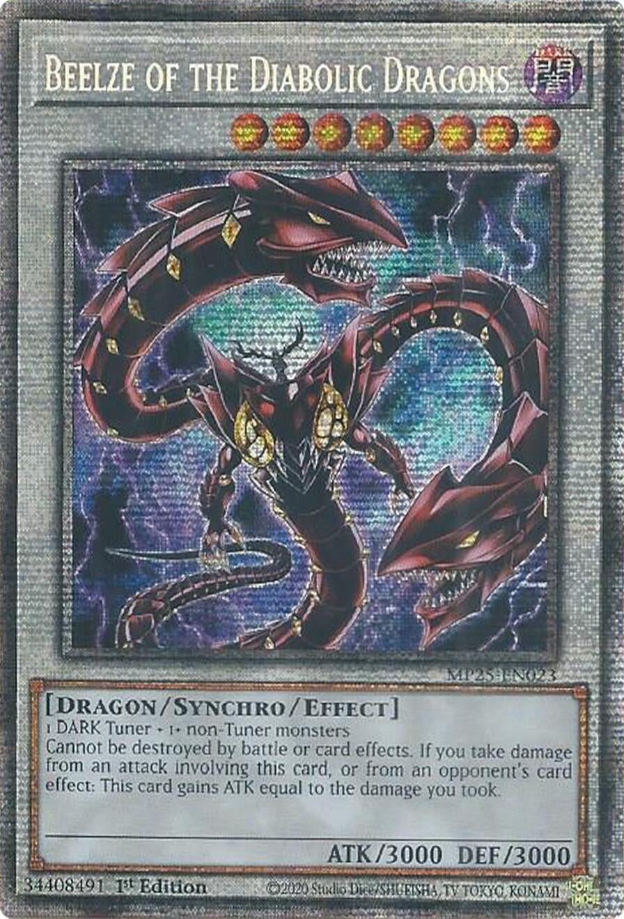 Beelze of the Diabolic Dragons (MP25-EN023)  Starlight Rare