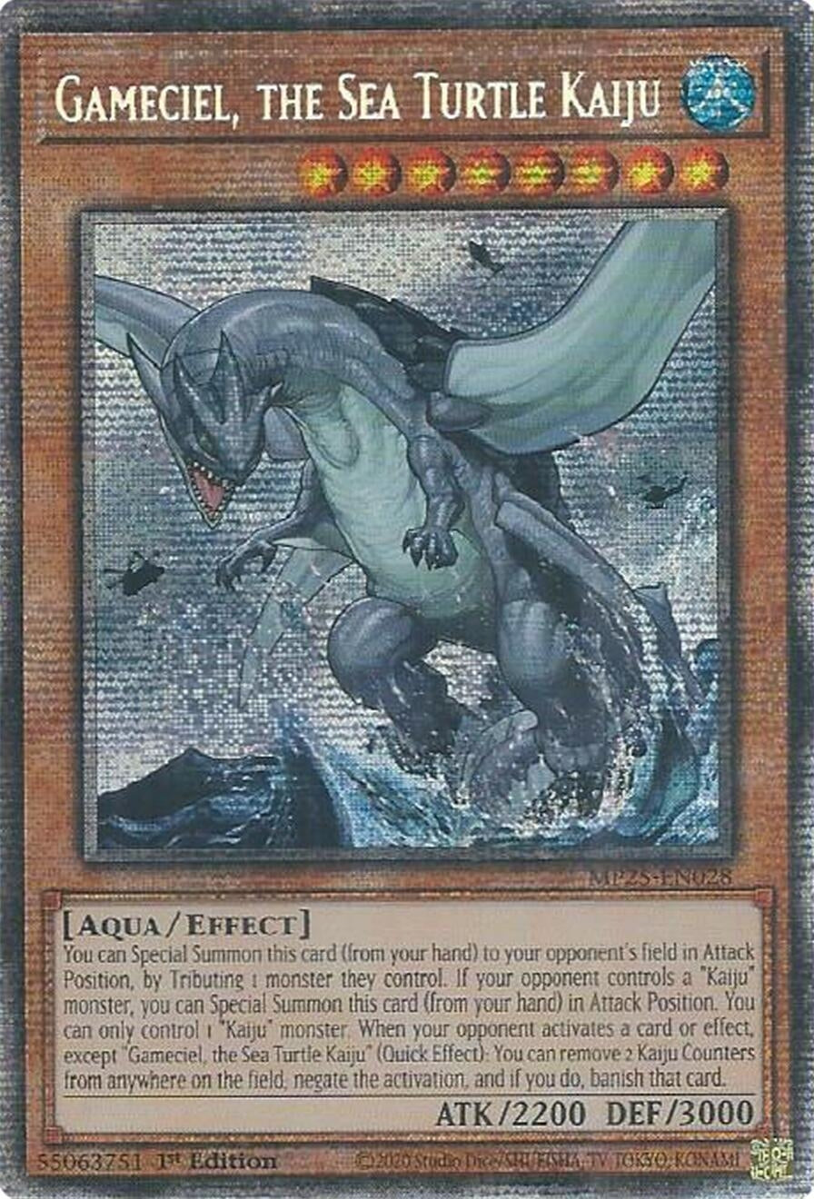 Gameciel, the Sea Turtle Kaiju (MP25-EN028)  Starlight Rare