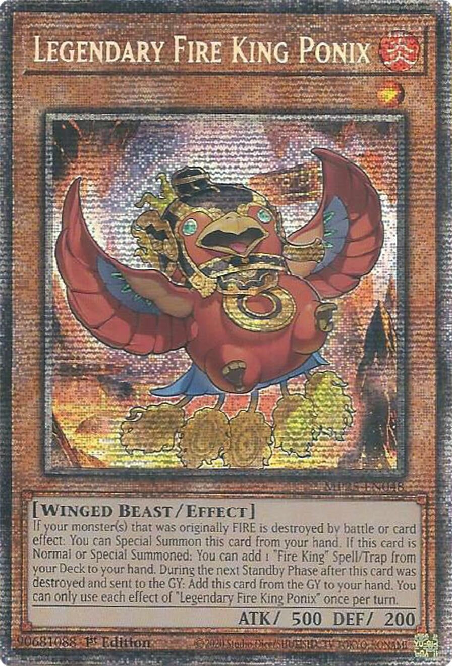 Legendary Fire King Ponix (MP25-EN048)  Starlight Rare
