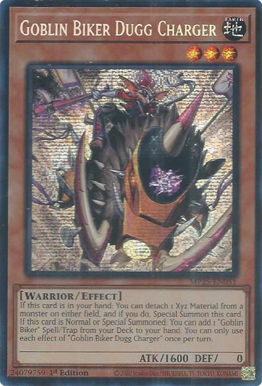 Goblin Biker Dugg Charger (MP25-EN051)  Prismatic Secret Rare