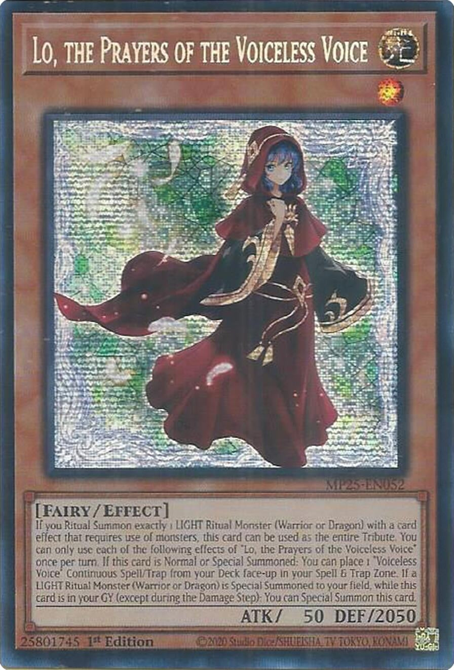 Lo, the Prayers of the Voiceless Voice (MP25-EN052)  Prismatic Secret Rare