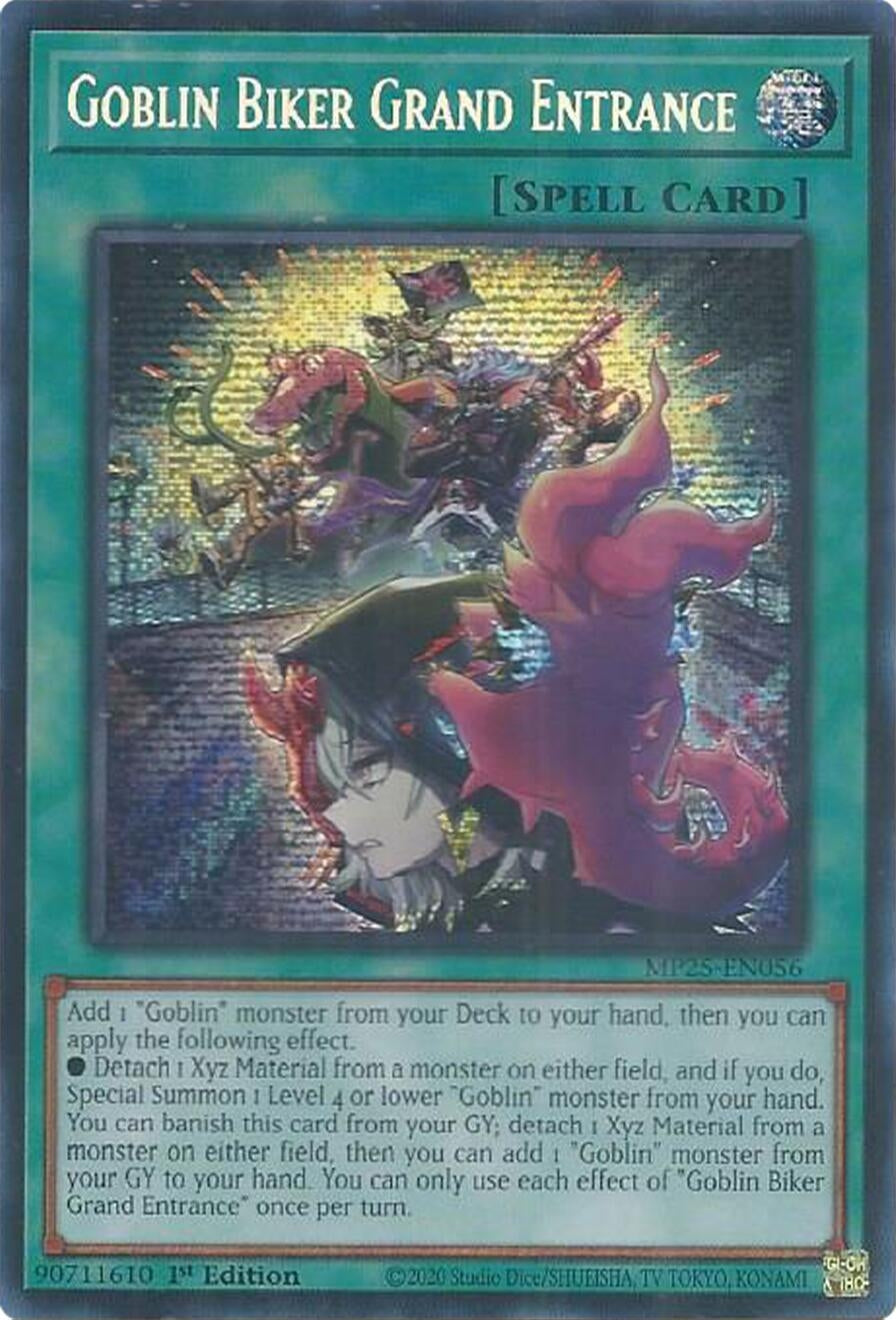 Goblin Biker Grand Entrance (MP25-EN056)  Prismatic Secret Rare