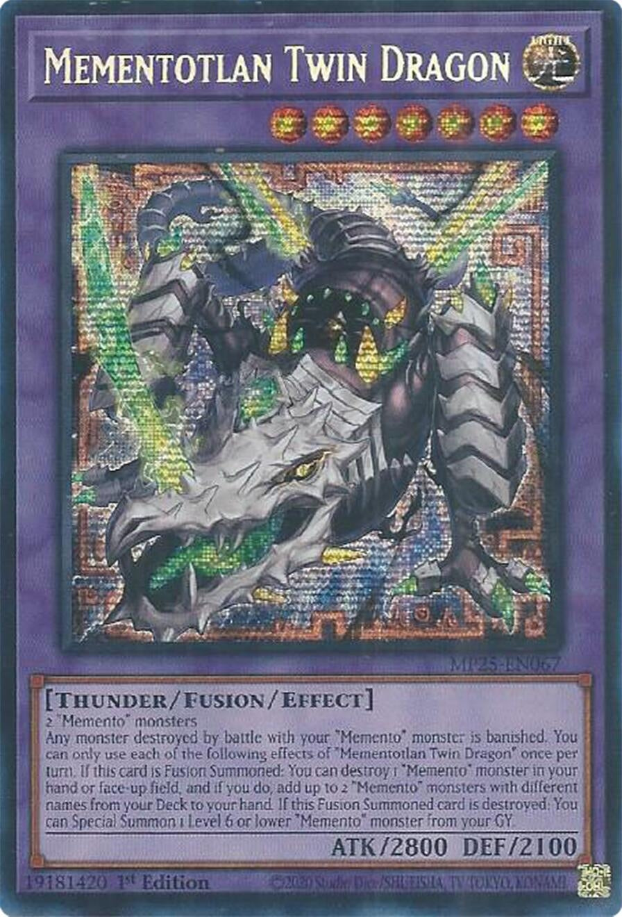 Mementotlan Twin Dragon (MP25-EN067)  Prismatic Secret Rare