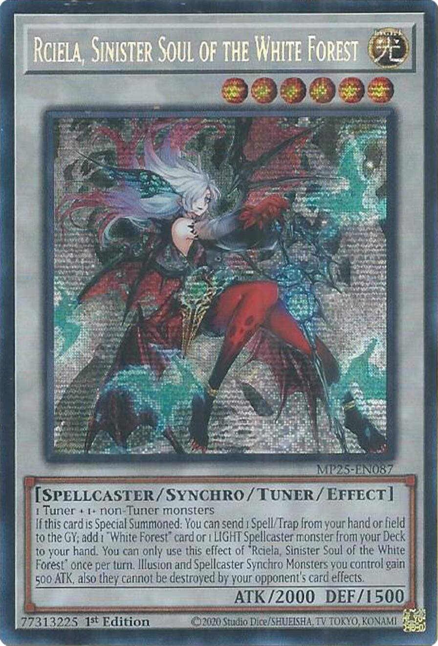 Rciela, Sinister Soul of the White Forest (MP25-EN087)  Prismatic Secret Rare